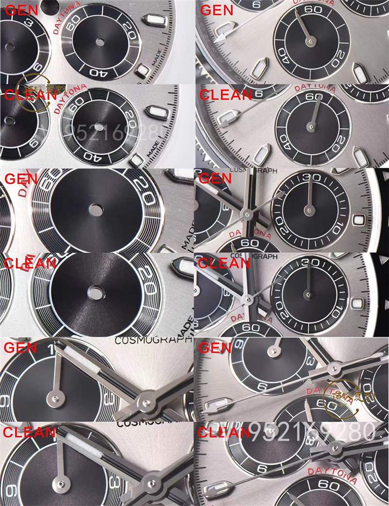 c廠(clean廠)勞力士灰色熊貓迪復刻表對比正品怎么樣-復刻表