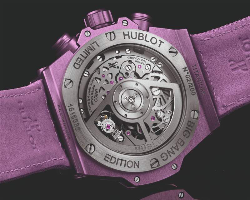 圖片來源:HUBLOT HUBLOT紫色狂迷延續(xù)為夏日活力而設(shè)計的最新BIG BANG UNICO-復(fù)刻表