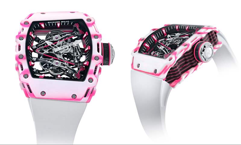 這樣一只粉紅色的Richard Mille腕表｜RM38-02 Bubba Watson陀飛輪-復刻表