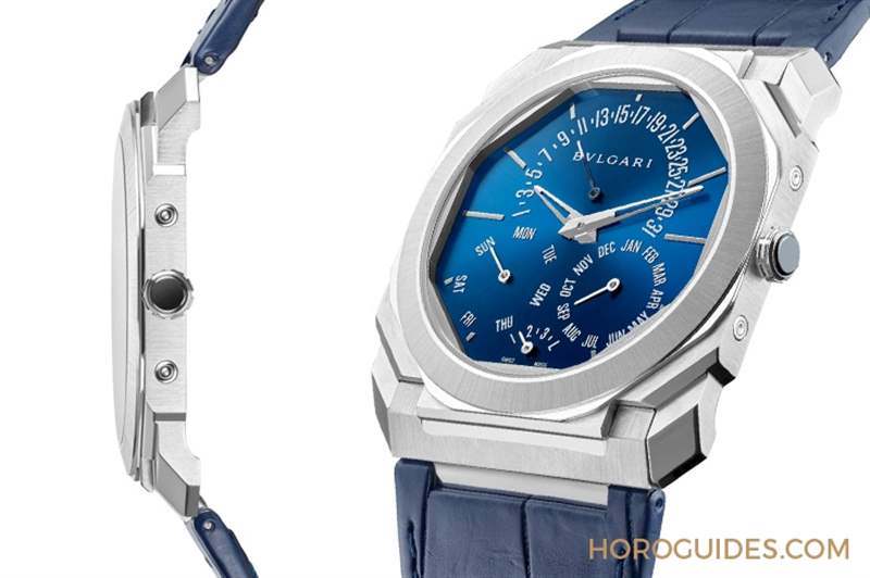 史上最薄萬年歷！鉑金、藍(lán)面，優(yōu)雅面世｜BVLGARI Octo Finissimo 超薄萬年歷腕表-復(fù)刻表