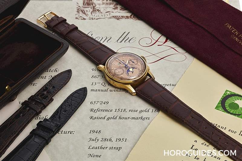 埃及王子的百達(dá)翡麗Ref.1518「 Pink on Pink」，創(chuàng)下該型號(hào)第二高價(jià)-復(fù)刻表