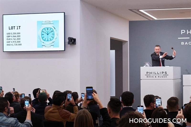 百達(dá)翡麗5711 Tiffany Blue，成交價臺幣1億8000萬、港幣5000萬-復(fù)刻表