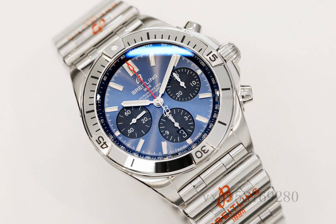 GF廠百年靈大鋼王機械計時藍盤腕表質量怎么樣-復刻表