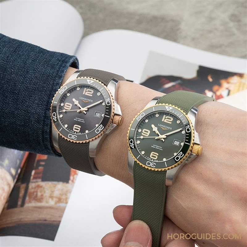 潛水表也要微奢華？2021浪琴深海征服者半金浪鬼-復刻表