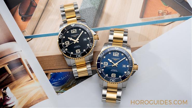 潛水表也要微奢華？2021浪琴深海征服者半金浪鬼-復刻表