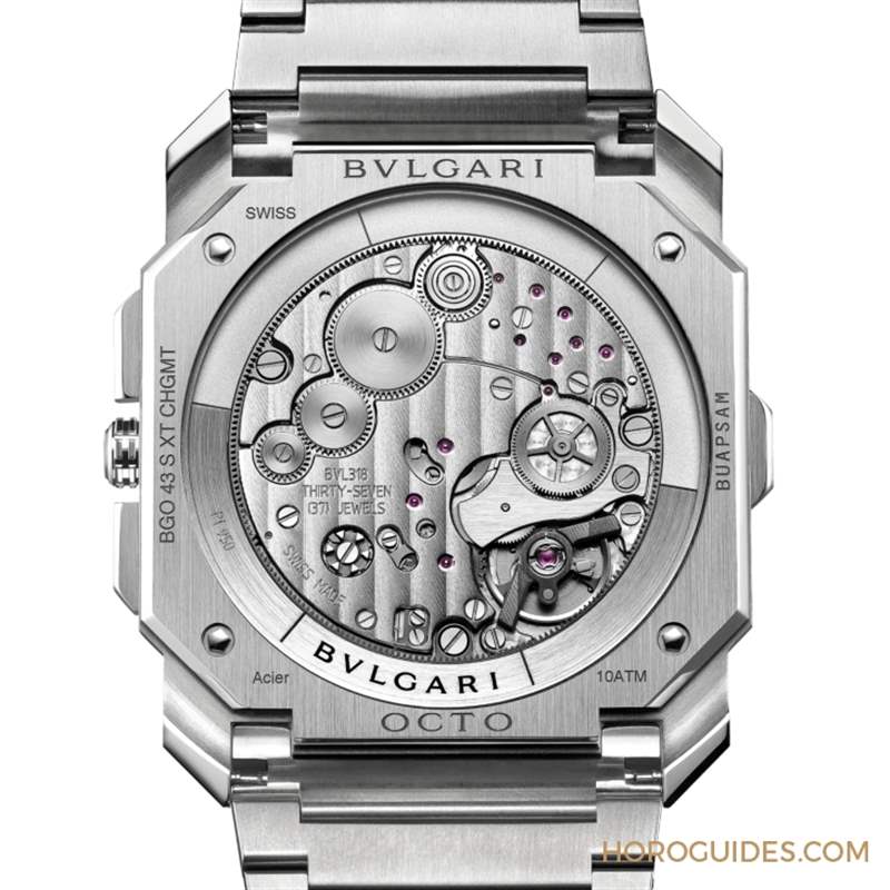 這樣的喀什米爾藍(lán)面，美絕了！BVLGARI Octo Finissimo超薄兩地時(shí)間計(jì)時(shí)碼表-復(fù)刻表