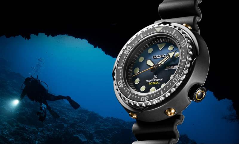 SEIKO Prospex深潛千米鮪魚罐頭，藍黑面盤新色｜1986年石英潛水表35周年限量表-復刻表