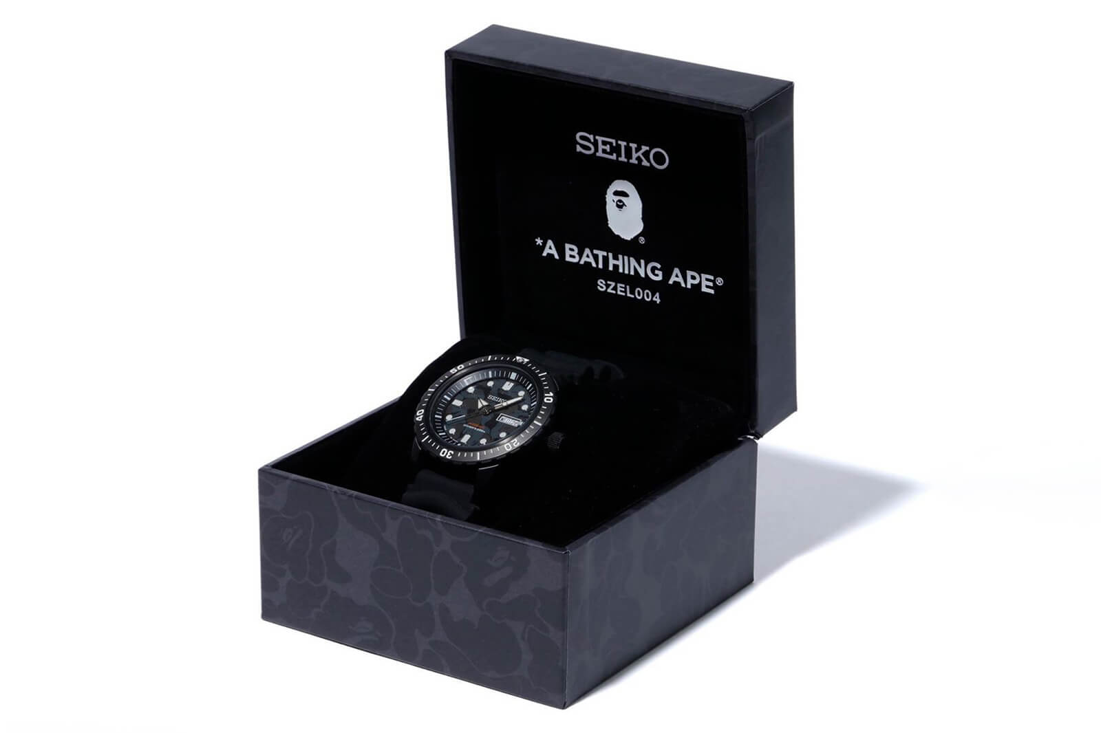 精工聯名款BAPE x Seiko ABC 迷彩機械潛水表-復刻表