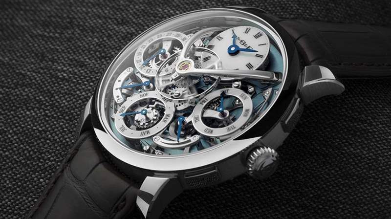 MB&F 傳統(tǒng)機器永久鈀金,當(dāng)藝術(shù)被高舉-復(fù)刻表