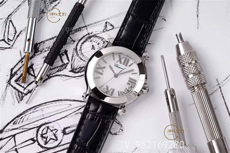 璀璨蕭邦:ZF廠蕭邦Happy Diamonds快樂的鉆石石英表對(duì)比正品-復(fù)刻表