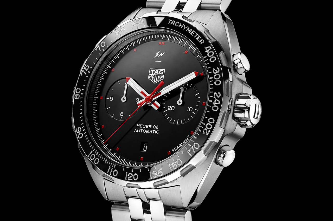 泰格豪雅 x Fragment聯(lián)名設(shè)計(jì)Heuer 02計(jì)時碼表-復(fù)刻表
