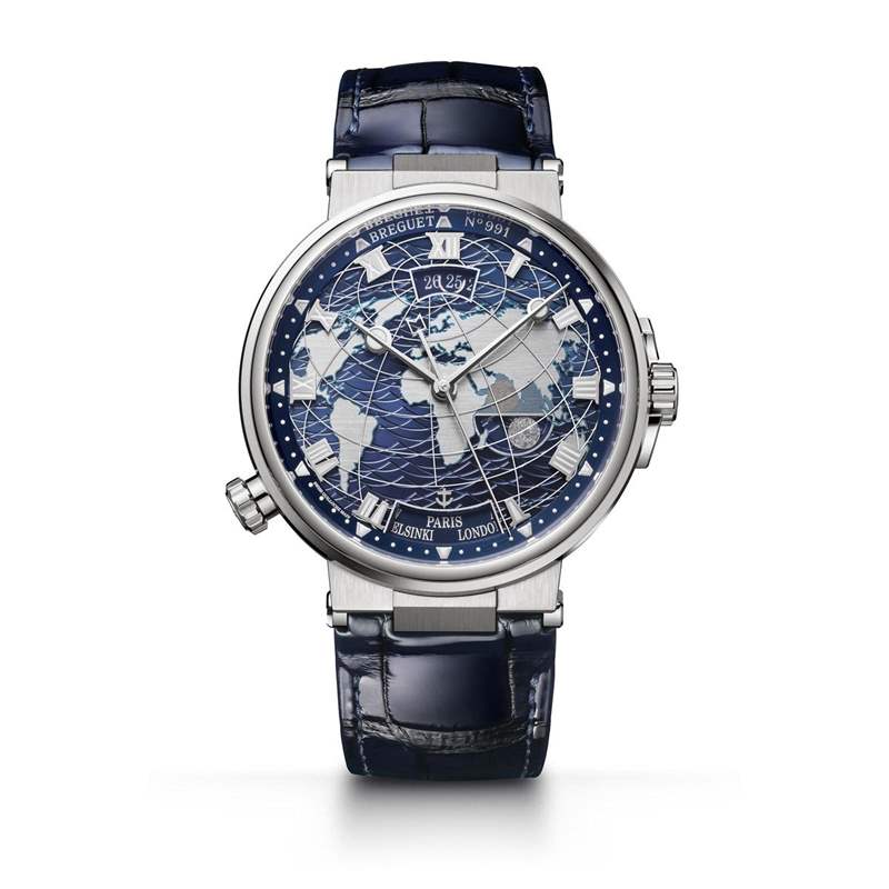 兩地時(shí)間切換自如！寶璣Marine Hora Mundi 5557-復(fù)刻表