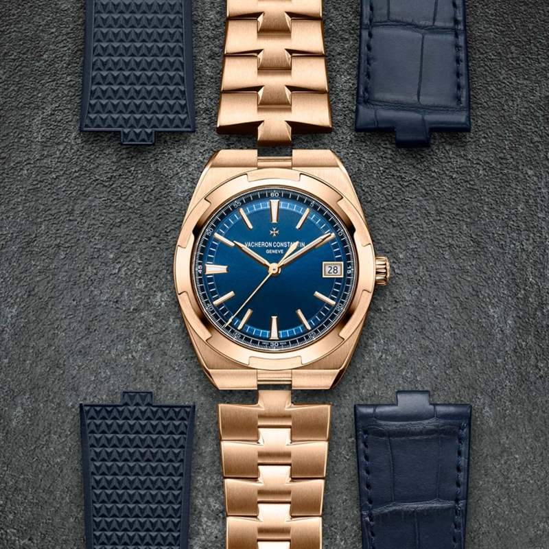 江詩丹頓2020新作！Vacheron Constantin Overseas自動上鏈腕表帶來典雅粉紅金X藍(lán)面設(shè)定-復(fù)刻表