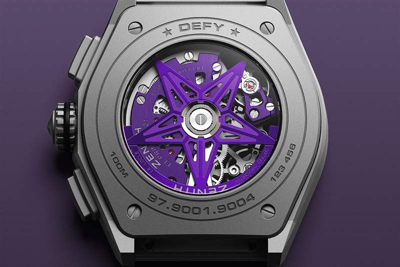 真力時鏤空Defy 21‘紫外線’鈦金屬黑色腕表-復(fù)刻表