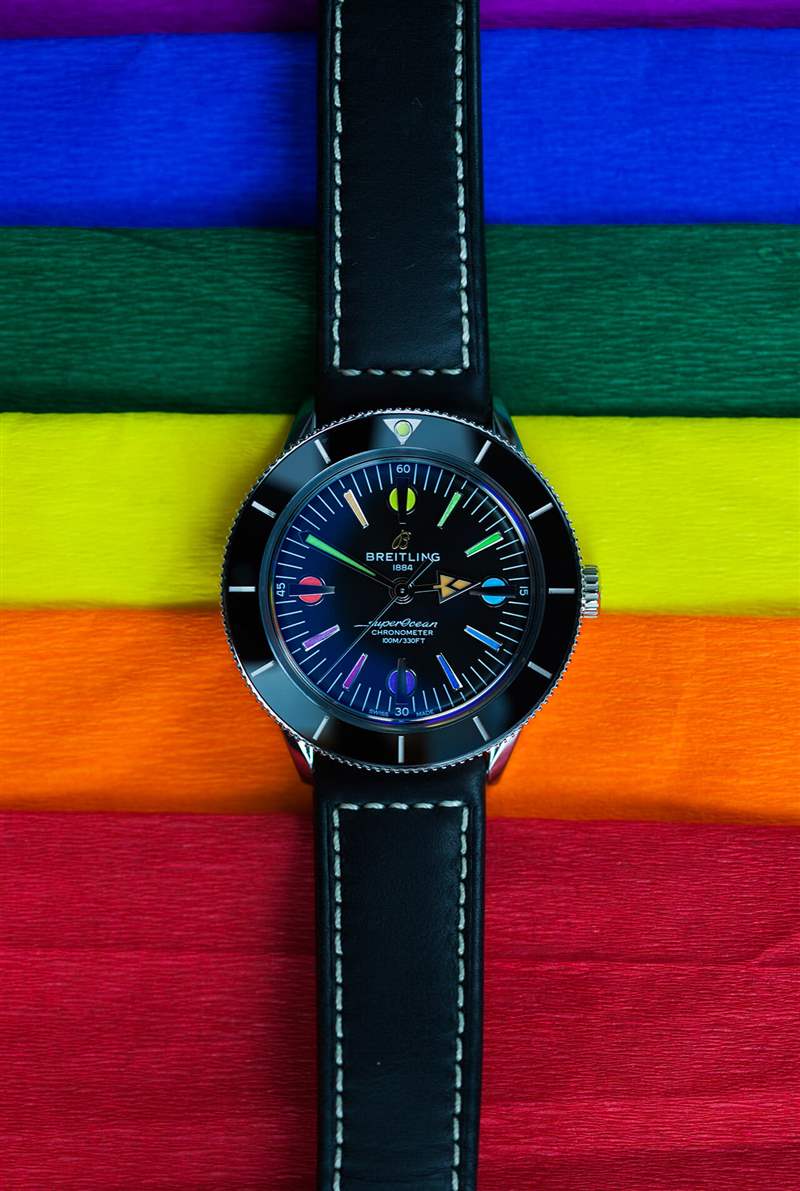 百年靈超級海洋文化系列限量版彩色時標腕表評測-復刻表