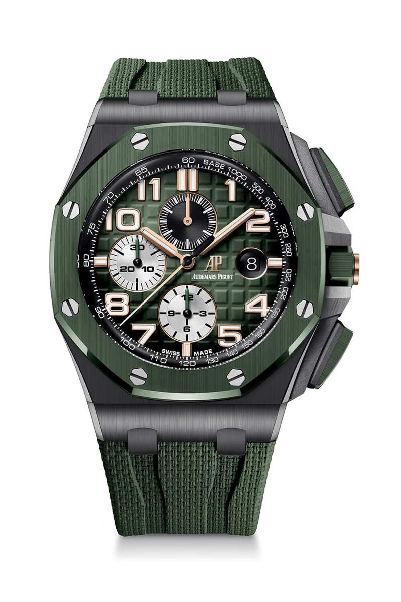 愛彼皇家橡樹離岸型26405NR自動上鏈計時碼表黑色陶瓷-復刻表