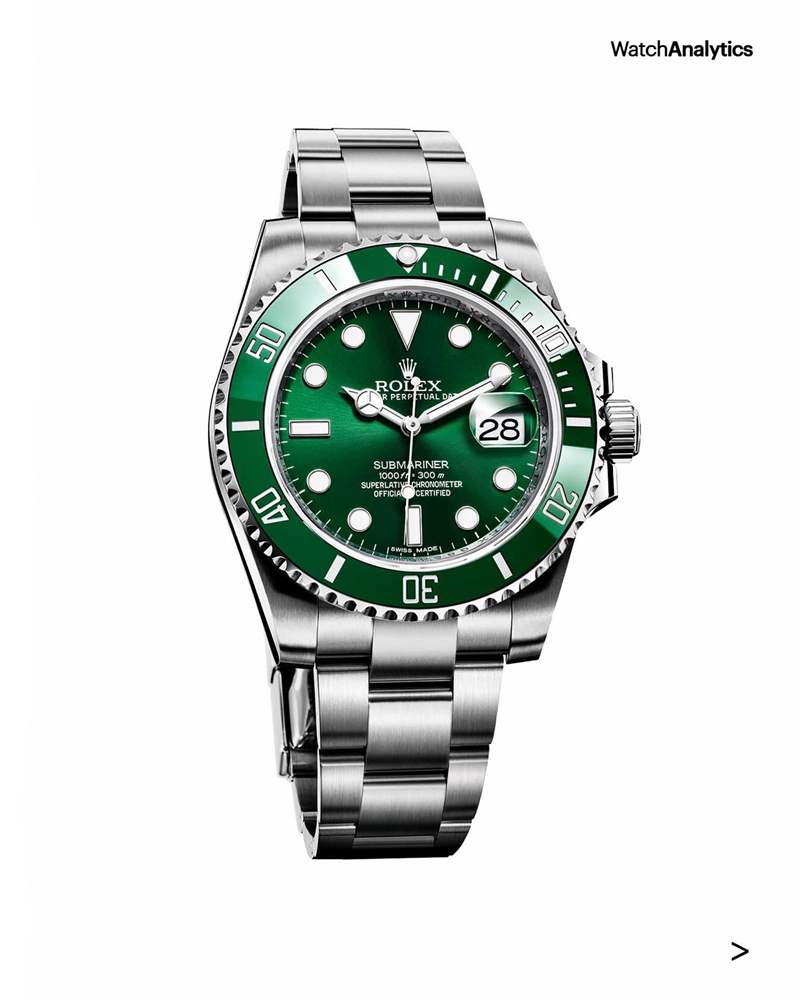 Rolex 116610LV(Source:Instagram @Watchanalytics) Rolex鋼殼運動手表行情漲不停停產綠水鬼超越GMT百事圈躍升亞軍-復刻表