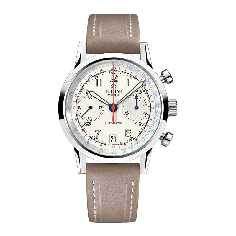 TITONI Heritage傳承系列計時碼表：復古元素集一身！-復刻表