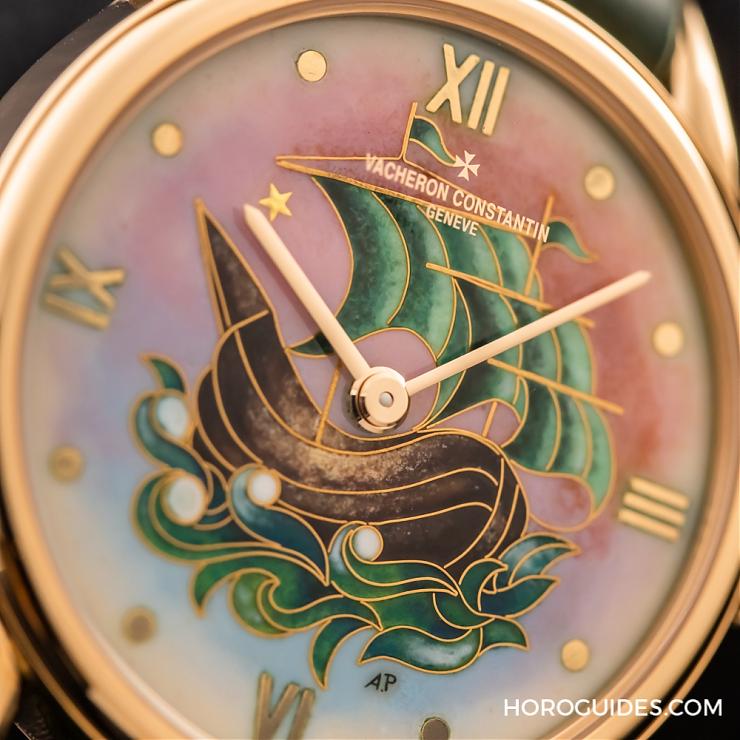 暮光夕月三問報時陀飛輪-一帆風順1950掐絲琺瑯腕表-復刻表