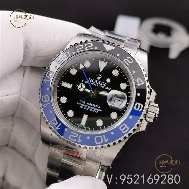 N廠勞力士格林尼治國米藍黑圈復刻表3186機芯做工評測-復刻表