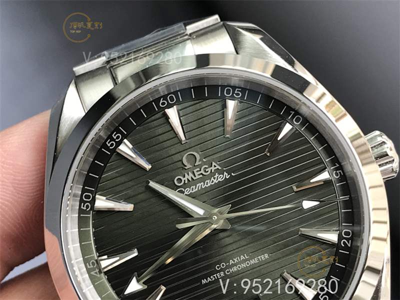 VS廠歐米茄海馬150柚木綠盤復(fù)刻做工怎么樣-逢綠必火Aqua Terra新配色-復(fù)刻表