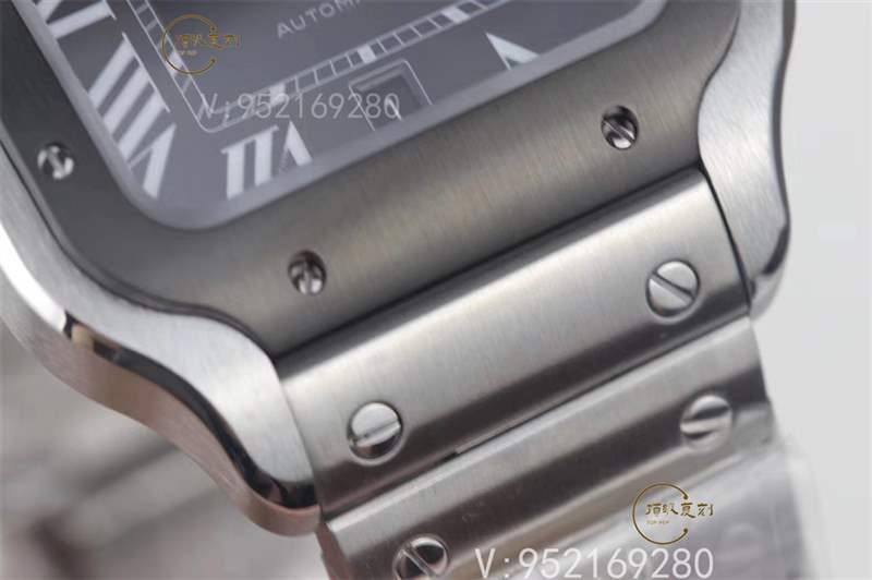 V6廠卡地亞大號山度士桑托斯復刻表新款碳鍍層做工怎么樣-復刻表