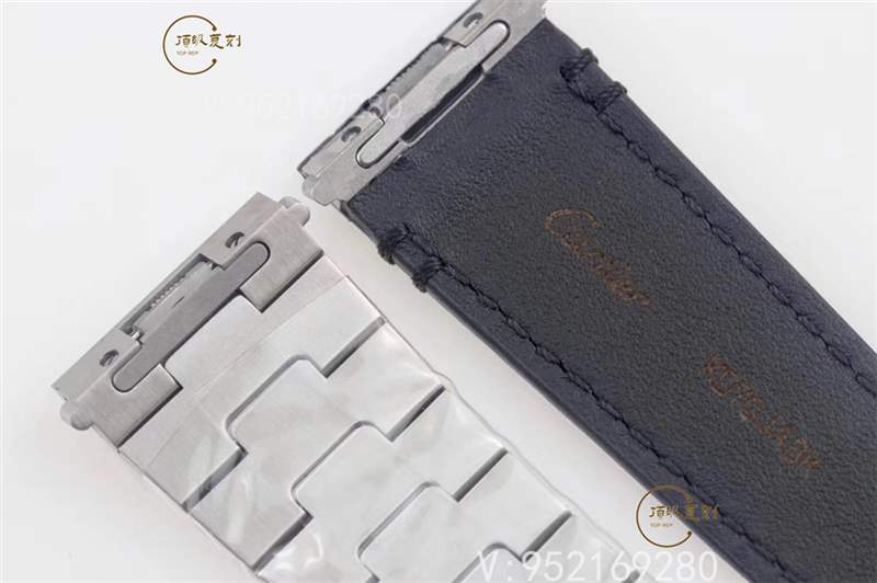 V6廠卡地亞大號山度士桑托斯復刻表新款碳鍍層做工怎么樣-復刻表