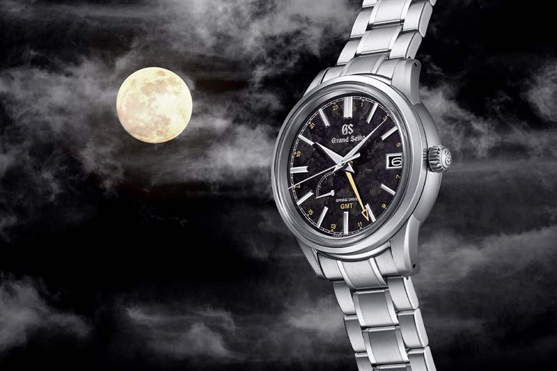 精工表Elegance GMT四季系列山丘湖泊山脈靈感來源設計的表盤-復刻表