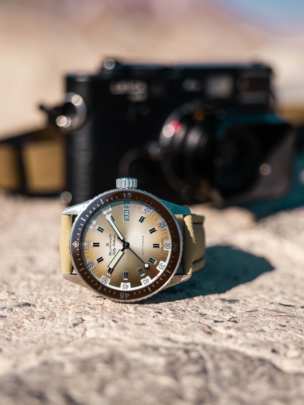 寶珀五十噚5052深海潛水艇Day Date Desert-復刻表