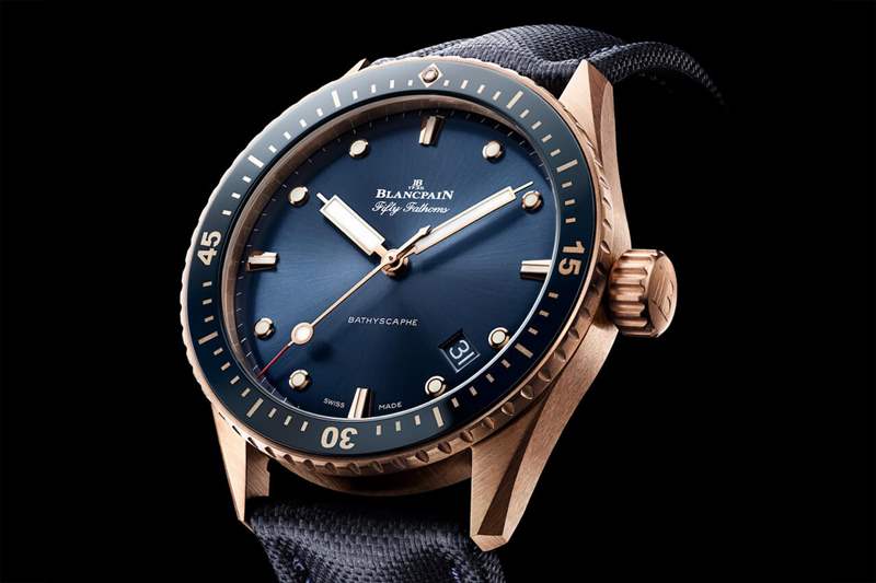 寶珀5000Sedna Gold五十噚深海潛水艇-復(fù)刻表