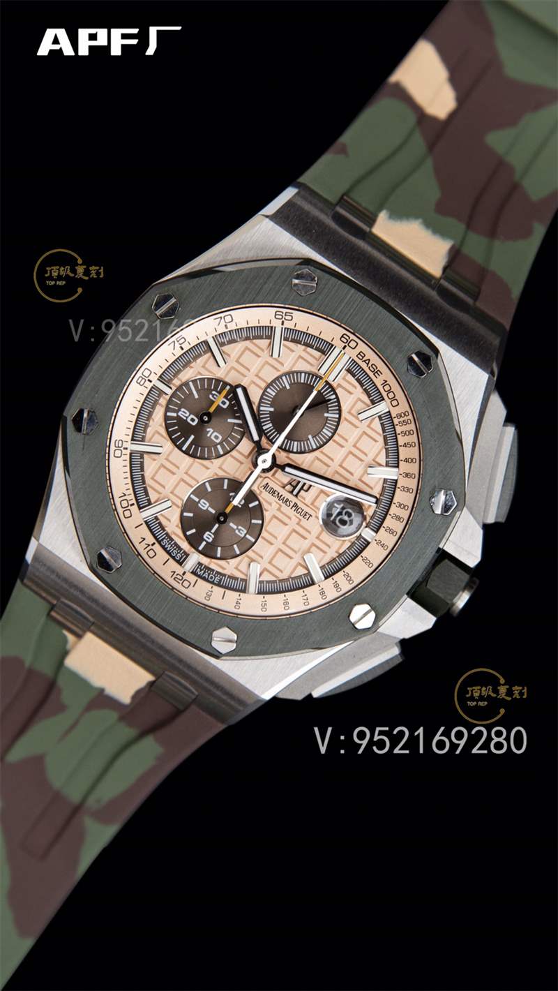 APF廠AP愛(ài)彼26400迷彩配色皇家橡樹(shù)計(jì)時(shí)復(fù)刻表做工怎么樣-復(fù)刻表