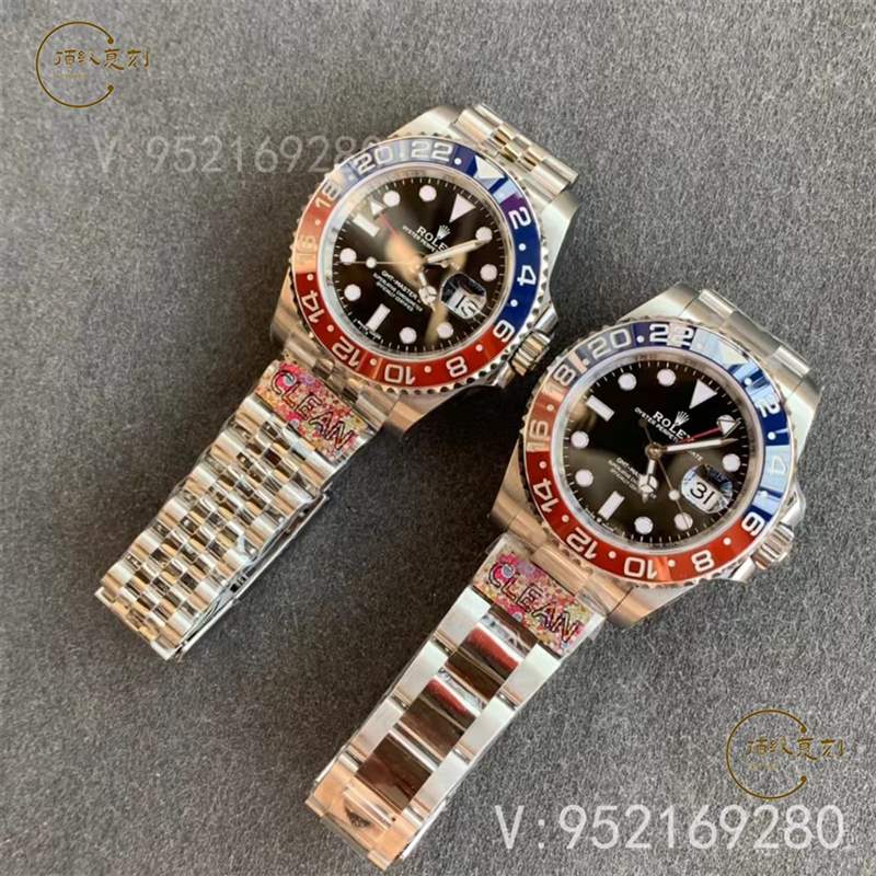 C廠(Clean廠)勞力士格林尼治可樂圈復(fù)刻表m126710對比正品怎么樣-復(fù)刻表