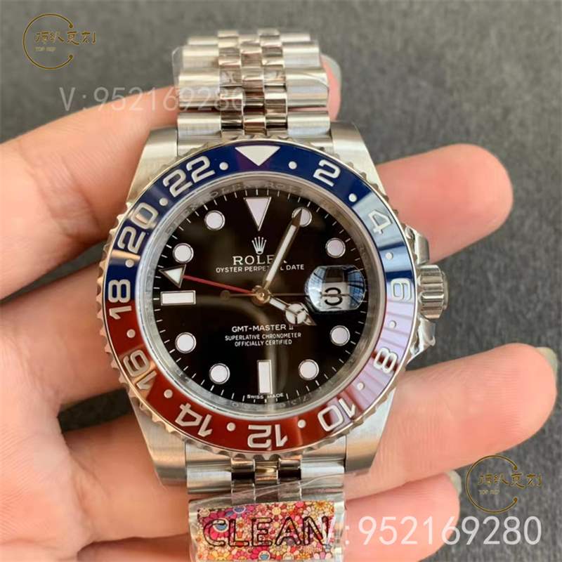 C廠(Clean廠)勞力士格林尼治可樂圈復(fù)刻表m126710對比正品怎么樣-復(fù)刻表