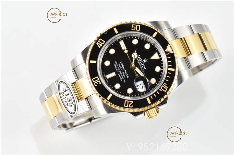 C廠Clean廠勞力士間金黑水鬼復(fù)刻表對比正品做工怎么樣-復(fù)刻表