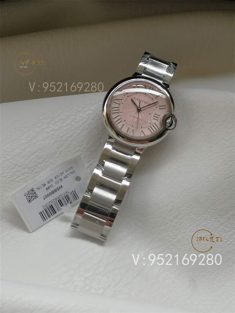 V6廠藍氣球-V6廠卡地亞36mm粉色藍氣球W6920041復刻表做工怎么樣-復刻表