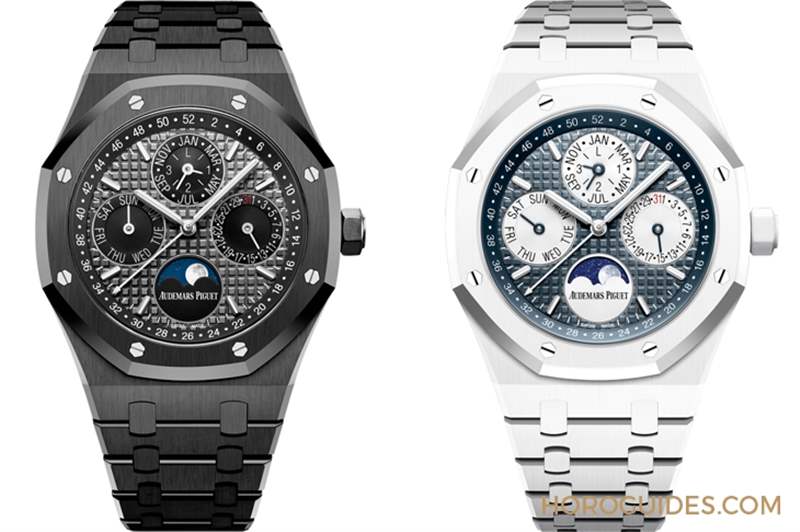 愛彼第一只藍色陶瓷表！皇家橡樹萬年歷藍色陶瓷鏈帶腕表-復刻表