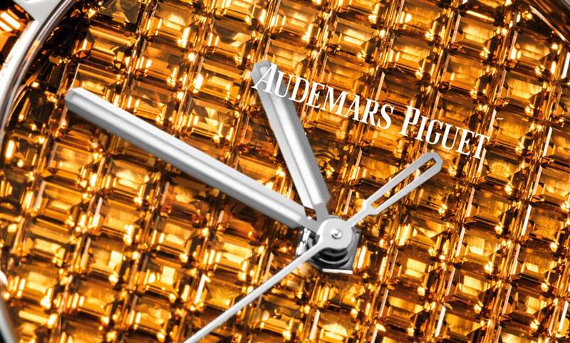 10種寶石上陣！款款都是主角｜愛(ài)彼皇家橡樹(shù)系列自動(dòng)上鏈腕表白金款-復(fù)刻表