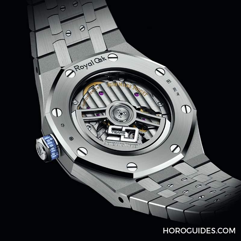 10種寶石上陣！款款都是主角｜愛(ài)彼皇家橡樹(shù)系列自動(dòng)上鏈腕表白金款-復(fù)刻表