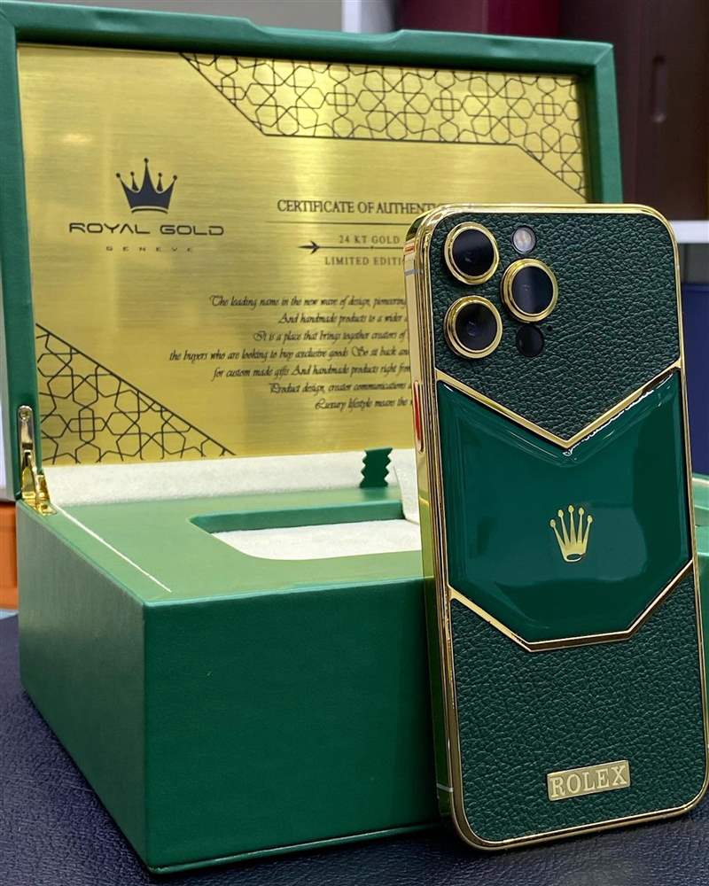 Rolex限量版iPhone開箱？24K金打造真土豪風范比戴勞力士更氣派-復刻表
