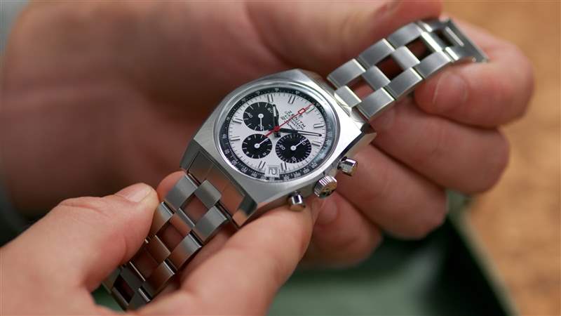 規(guī)格表復(fù)活了！帶著真力時 A384 Revival 回到過去（配有梯形手鏈）-復(fù)刻表