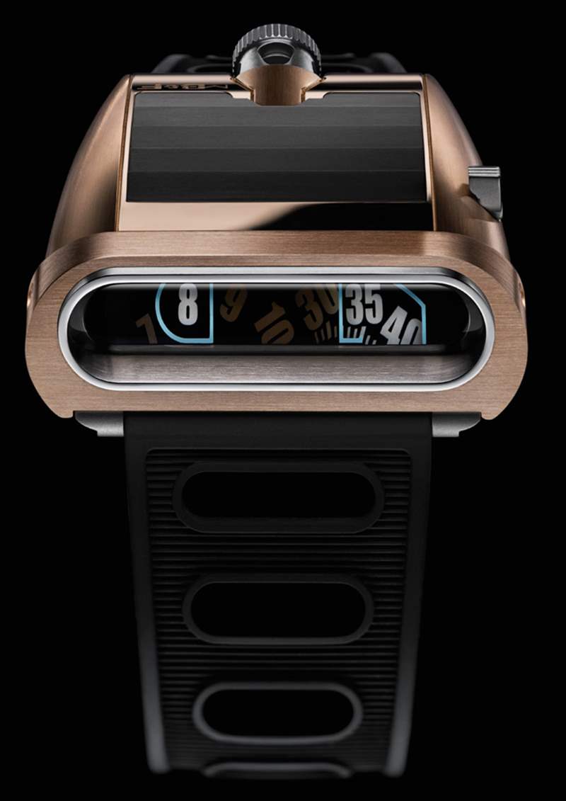 MB&F HM5 RT腕表是金色的鐘表駕駛機器-復刻表