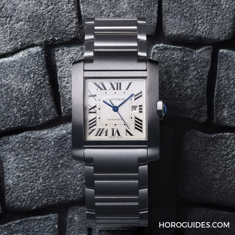 法國(guó)坦克回來(lái)了!Cartier Tank家族唯一鏈帶表款Tank Fran?aise改版回歸-復(fù)刻表