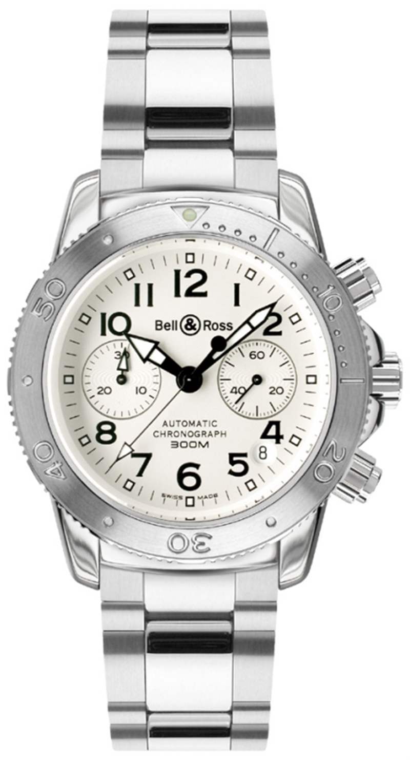Diver300White 柏萊士Bell & Ross Diver 300計時腕表-復刻表