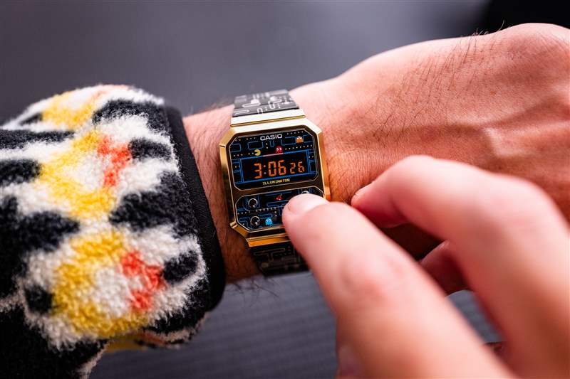 動手體驗Casio Vintage X Pac-Man A100WEPC-1B-復刻表