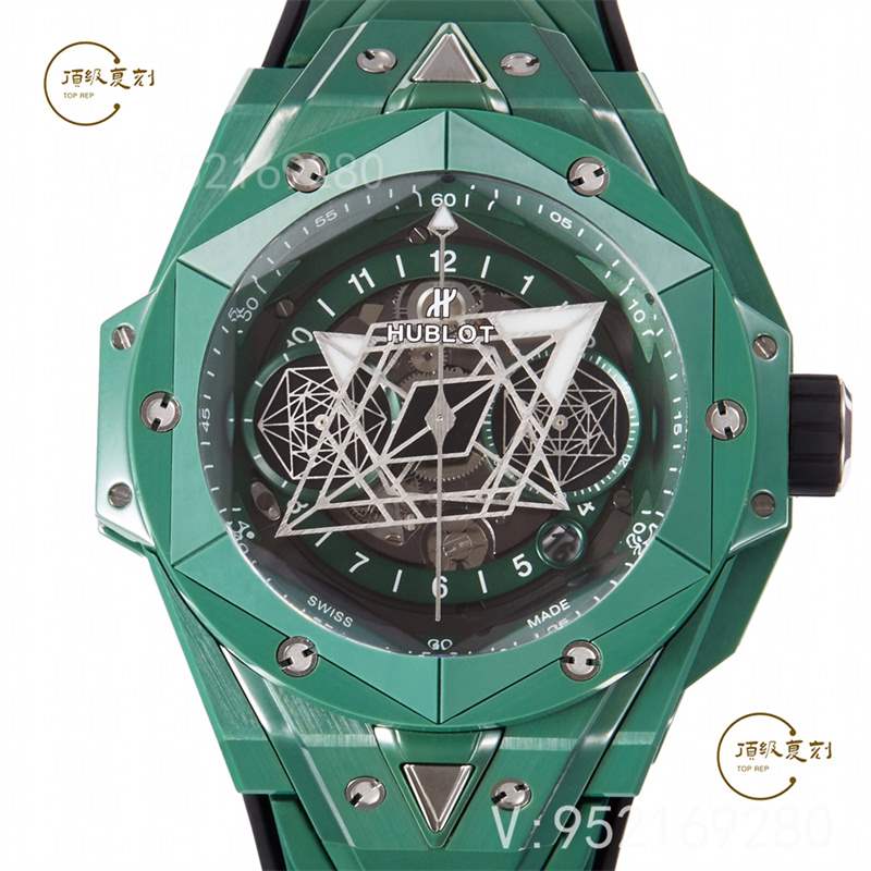 BBF廠宇舶大爆炸刺青二代綠色陶瓷腕表評測,和zf廠刺青有區別嗎-復刻表