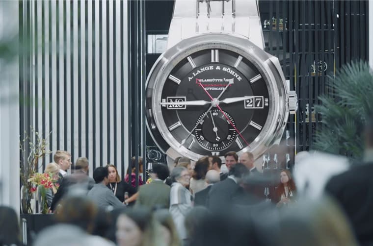 倫敦哈洛德百貨出現一支超巨大朗格Odysseus計時碼表比實表大50倍!-復刻表