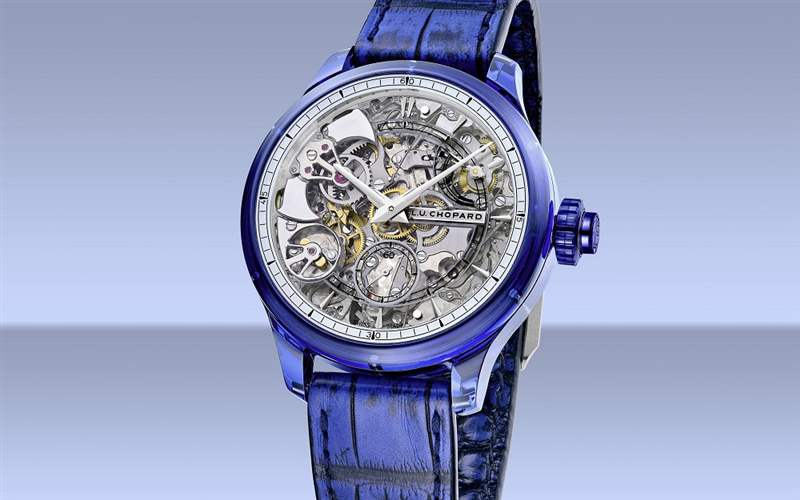 Chopard推出L.U.C Full Strike Blue Sapphire藍(lán)色藍(lán)寶石表殼三問腕表-復(fù)刻表
