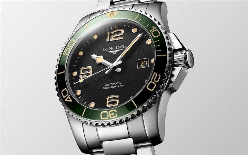 『新表』浪琴推出HydroConquest 41mm潛水腕表新作：綠色表圈+黑色表盤(pán)-復(fù)刻表