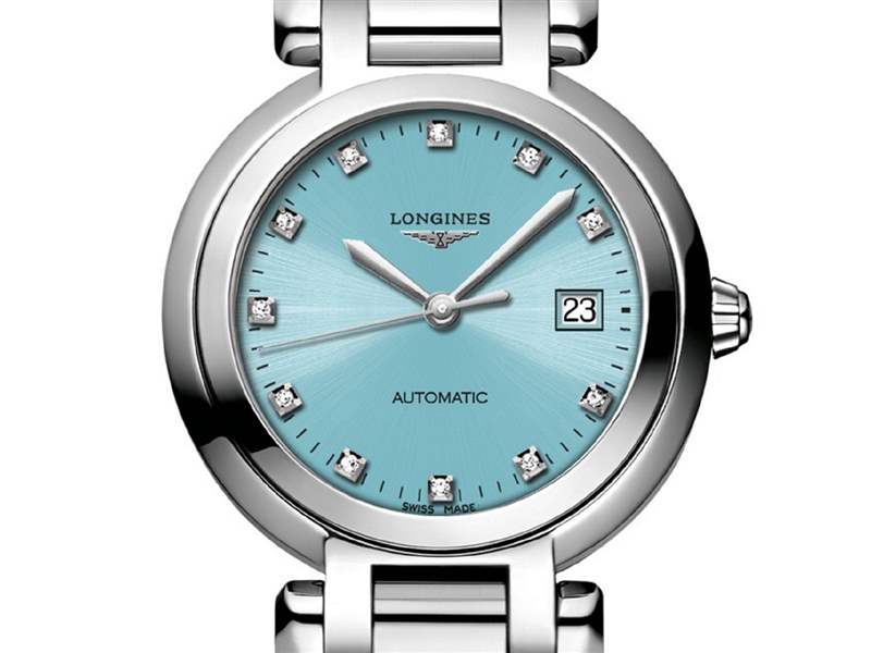 『新表』浪琴推出PrimaLuna女士腕表新作：冰藍(lán)與櫻粉-復(fù)刻表