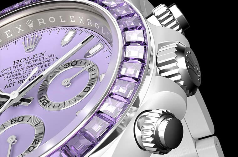 「彩色藍寶石5連發」勞力士Daytona白陶瓷五種寶石表圈一字排開超夢幻-復刻表